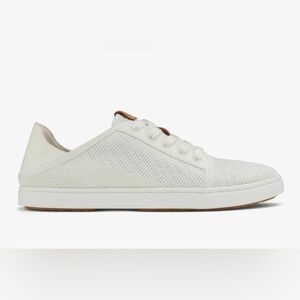 OluKai Pehuea Li Womans Lightweight White Sneakers, Size 8